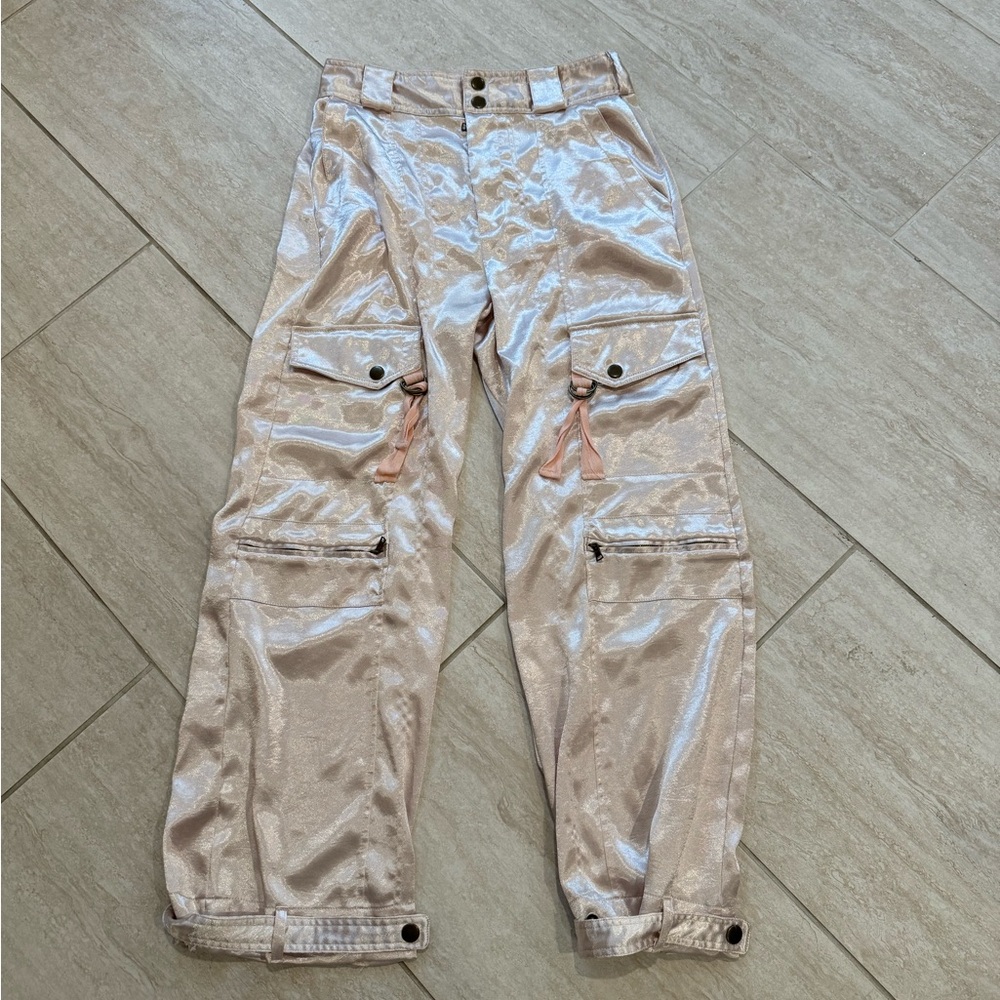 Free People Silky Cargo Pants